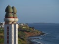 MOSQUE OF DIVINITY IN FRONT OF DAKAR BEACH Royalty Free Stock Photo