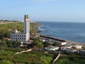 MOSQUE OF DIVINITY IN FRONT OF DAKAR BEACH Royalty Free Stock Photo