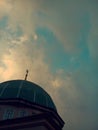 Mosque dome at the afternoon summer Royalty Free Stock Photo