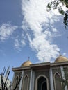 mosque dome and Blue Sky and soft cloud Royalty Free Stock Photo