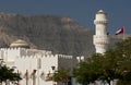 Mosque with dome and minaret Royalty Free Stock Photo