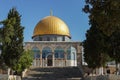 The mosque Dome of the Rock, on the Temple Mount in the Old City of Jerusalem, Israel Royalty Free Stock Photo