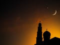 Mosque Dome Scescent Moon Star Sky Night Israa Mecca Mohammed Ramadan Isra Sheikh Ramadan Grand Uae Arab Islamic Emirates