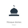 Mosque domes icon vector. Trendy flat mosque domes icon from religion collection isolated on white background. Vector illustration