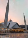 Mosque evening Ramadan king Faisal Mosque Royalty Free Stock Photo