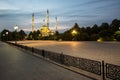 Mosque `Heart of Chechnya` at dawn