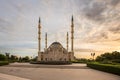 Mosque `Heart of Chechnya` at dawn