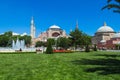 View of Istanbul city Sultanahmet square, Aya Sofia, Turkey Royalty Free Stock Photo