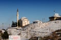 Mosque on the hill. Royalty Free Stock Photo