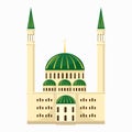 Mosque icon, cartoon style