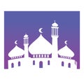 mosque illustration background abstract ramadan vector symbol design