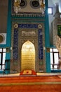 Mosque imam mihrab qibla direction wall decorations, ottoman tile art