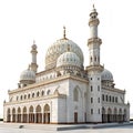 Mosque with Islamic architecture isolated on a transparent background Royalty Free Stock Photo