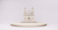Mosque Islamic display 3d illustration 3D rendering Royalty Free Stock Photo
