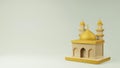 Mosque Islamic display 3d illustration 3D rendering Royalty Free Stock Photo