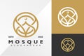 Mosque islamic Logo Design Vector illustration template