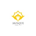 Mosque, Islamic, Moslem icon logo design vector template