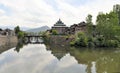 Mosque at Jahelum river in Srinagar, Kashmir