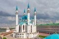 Mosque in Kazan Kul Sharif day summer in in the Republic of Tatarstan in Russia Royalty Free Stock Photo