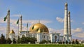 Mosque in Kipchak and mausoleum, in which the former president of Turkmenistan Niyazov is buried. Turkmenistan