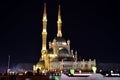 Mosque light up at night in Sharm El Sheikh Royalty Free Stock Photo
