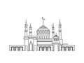 Mosque lineart ramadan