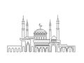 Mosque lineart ramadan