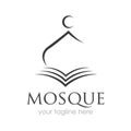 Mosque Logo Template Design Vector, Emblem, Concept Design, Creative Symbol, Icon