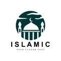 Mosque Logo, Vector Islamic, Islamic Day Ramadan Design, Eid Eid, And Eidul Adha