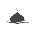 Mosque Logo. Islamic Illustration icon