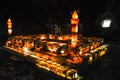 Mosque made of salt bricks inside Khewra mine Royalty Free Stock Photo