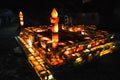 Mosque made of salt bricks inside Khewra mine Royalty Free Stock Photo