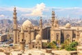 The Mosque-Madrassa of Sultan Hassan and Cairo buildings in the background, Egypt