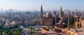 Mosque Madrassa of Sultan Hassan photo, panoramic view from fortress in Cairo