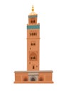 Mosque in Marrakech vector dooddle illustration