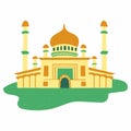 mosque masjid vector illustration