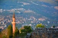 Mosque and minaret near Alanya castle, Turkey