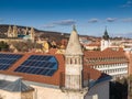 Mosque with a minaret in Pecs, Hungary Royalty Free Stock Photo