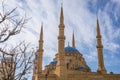 So called Blue Mosque in Beirut Royalty Free Stock Photo