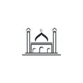 Mosque Moslem icon vector Illustration design