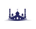 Mosque Moslem icon vector Illustration