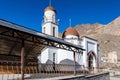 Mosque in mountains in balkar village in North Caucasus