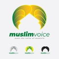 Mosque and Muslim Prayer Place Islamic Logo