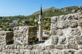 Mosque near the old town of Bar in Montenegro on a summer day Royalty Free Stock Photo