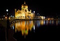 Mosque at night