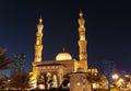 Mosque Night view in Sharjah, Royalty Free Stock Photo