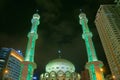 Mosque nightscape Royalty Free Stock Photo