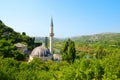 Mosque in old town of Pocitelj. Bosnia and Herzegovina.