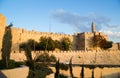 Mosque of Omar minaret in Jerusalem Royalty Free Stock Photo