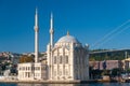 Ortakoy Mosque. Close-up of the Ortakoy Mosque near the bridge in the Bosphorus in Istanbul. Istanbul. Turkey. 09/25/2021 Royalty Free Stock Photo